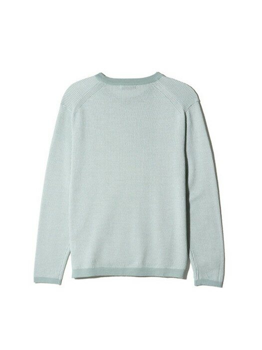twotone color crewneck sweater_CWWAS21104MIX
