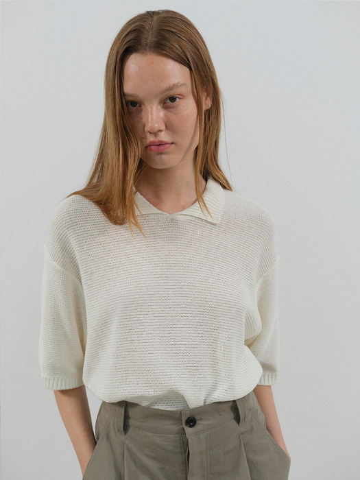 pique knit (ivory)