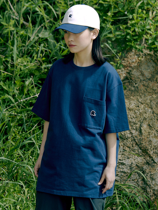 PATCH POCKET TEE (NAVY)