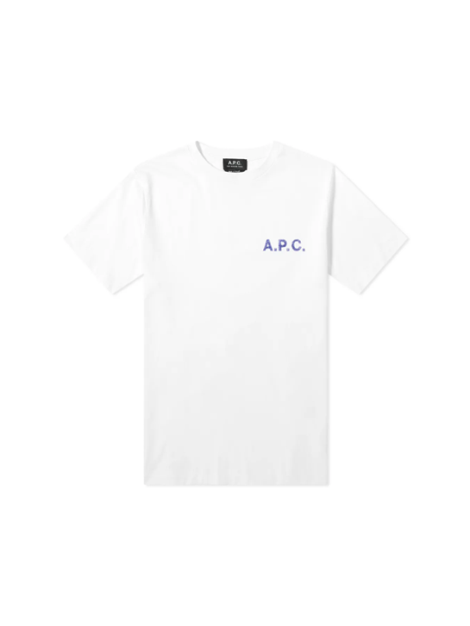 A.P.C. 아페쎄 로고 다니엘 반팔 티셔츠 화이트 COELH-H26026 AAB