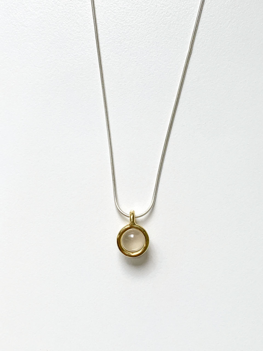 stem stone necklace-M-combi