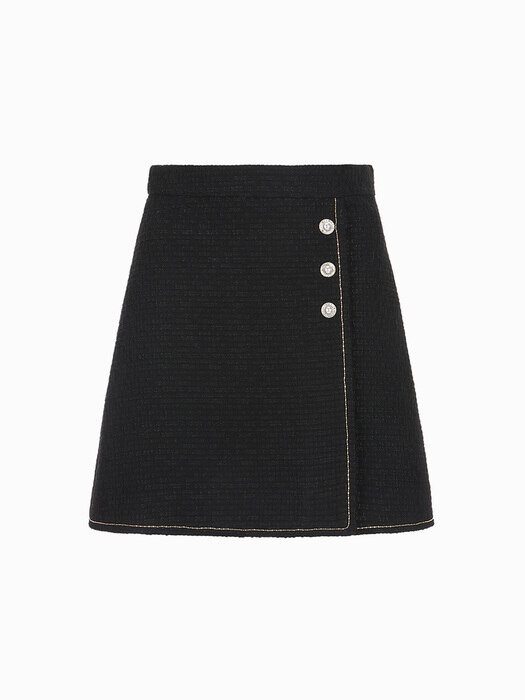 Irene Tweed Skirt (Black)