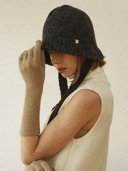 arc alpaca knit hat