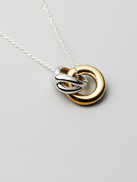 [X S_S.IL] Double Ring Necklace