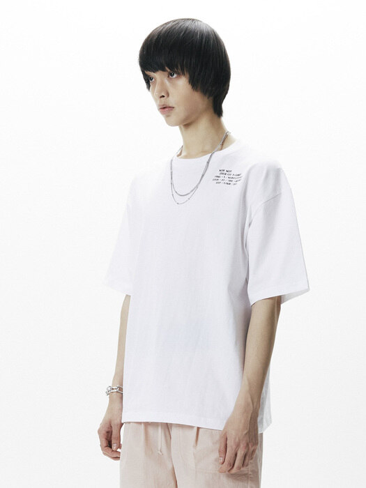 OVER FIT WORKSHOP T-SHIRT_WHITE