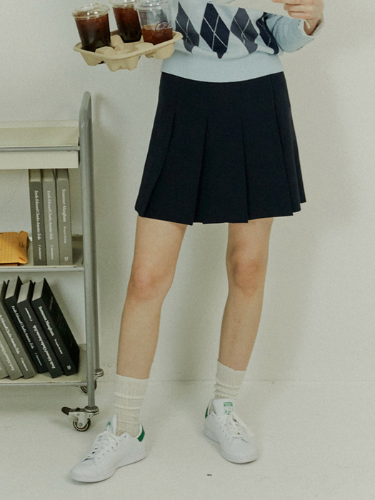 [Drama Signature] Pleated Mini Skirt