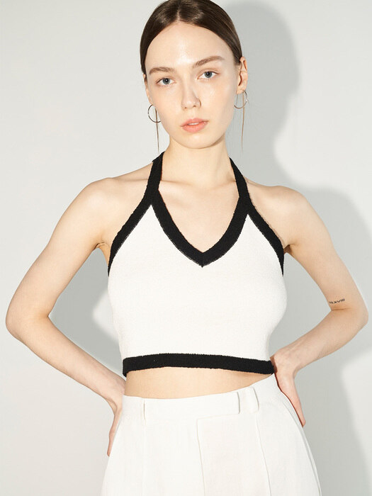 Jane Halter Neck Knit (Long)