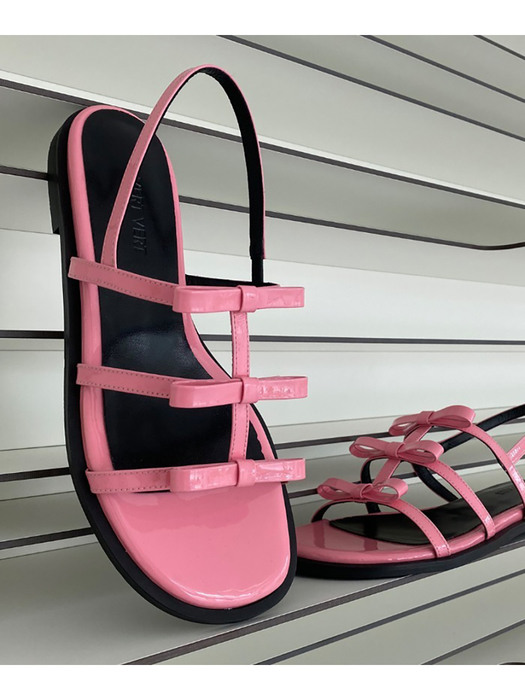 3Ribbon (W round) strap Sandal _8color