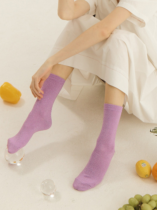 Glitter Socks Lavender