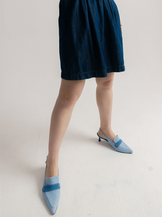 Love-Tie Slingback (Denim)