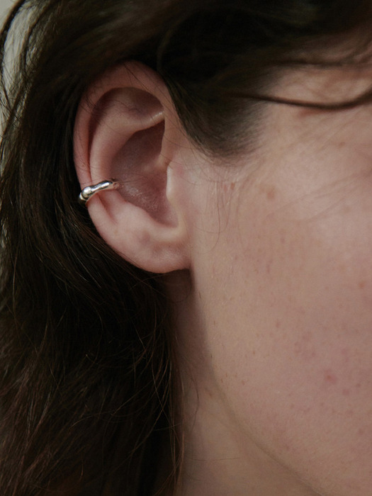 [925 silver]Deux.silver.90 / bambou earcuff (2 color)