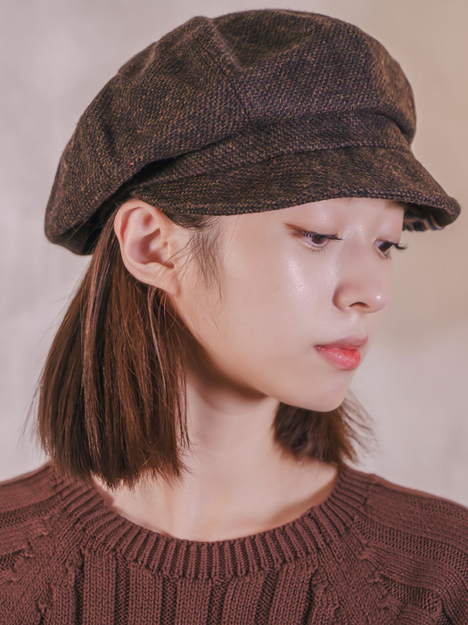 Glenn wool newsboy cap 2colors