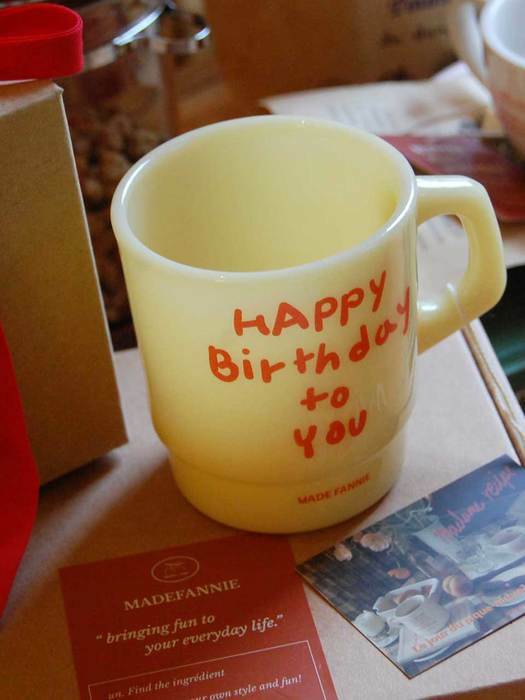 HAPPY BIRTHDAY mug  해피벌쓰데이 머그 생일선물 집들이 선물 