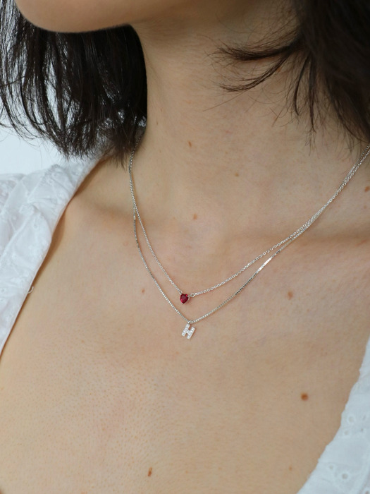2way mini stone necklace