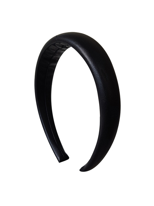 Eco leather simple Hair band  에코 레더 심플 헤어밴드