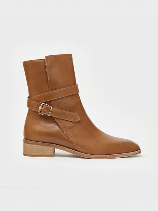 SEKAK mid-calf boots_rusty brown