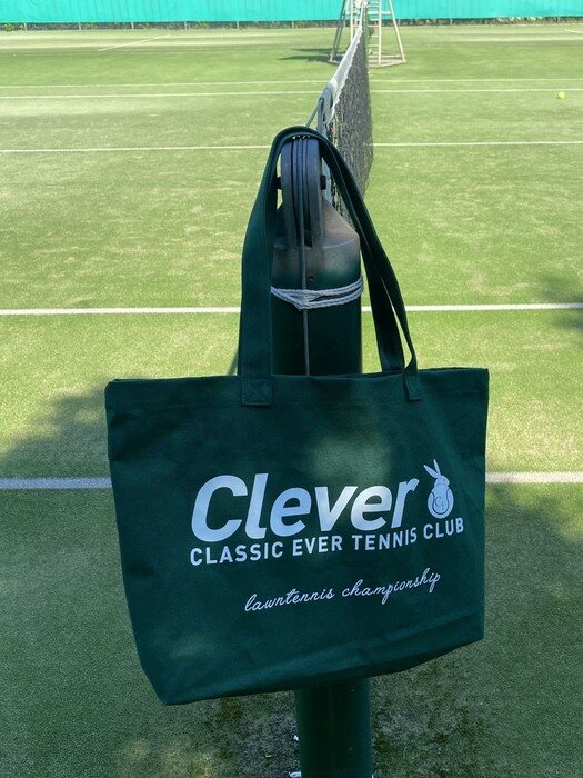 Tennis Logo Carriall eco bag_Green