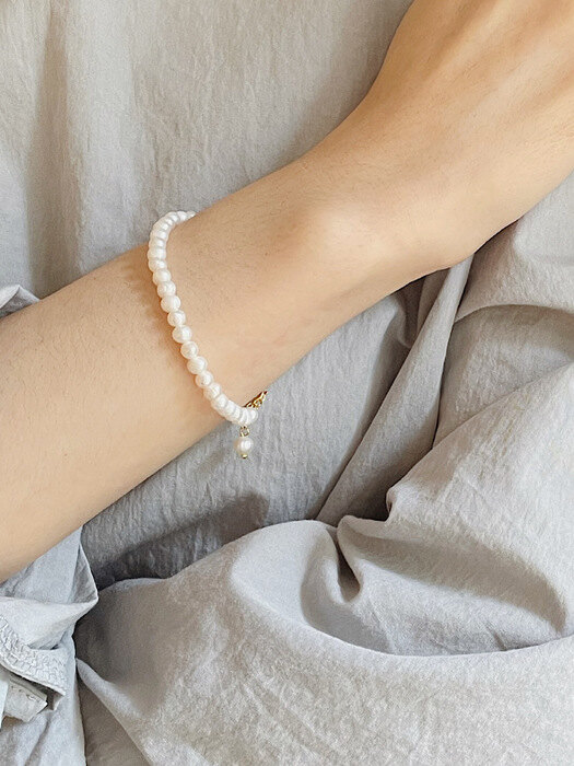 [Silver925] oar Classic Ronud Pearl Bracelet