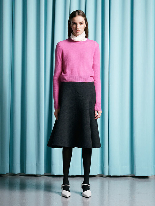 Cashmere Knit Crew Neck - Pink