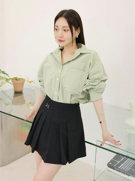 Daddy-Fit Shirt_L/GREEN