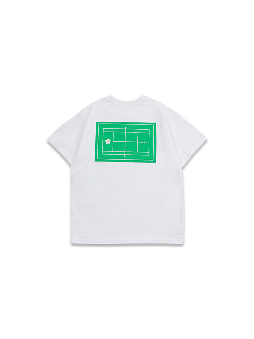 green court T-shirt white