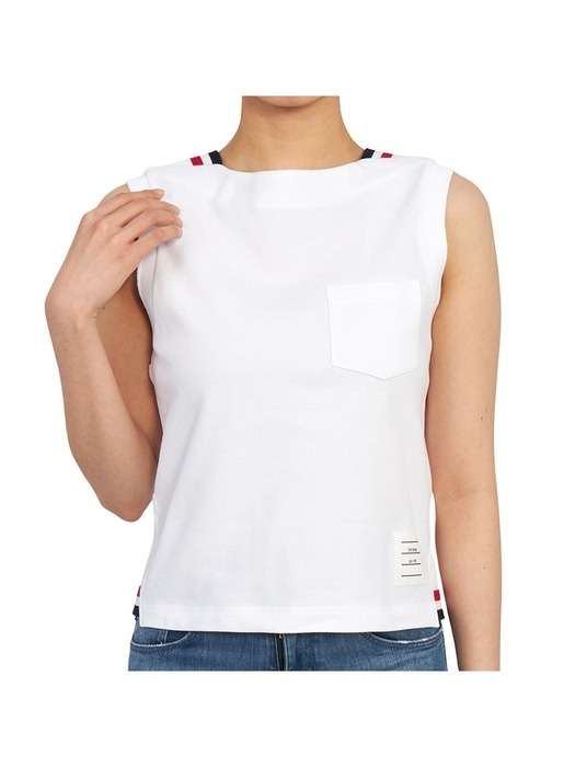 톰브라운 여성 민소매 티셔츠 FJV012A 00050 100