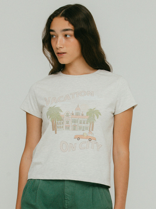 Vacation On City Graphic T-Shirts VC2333TS006M