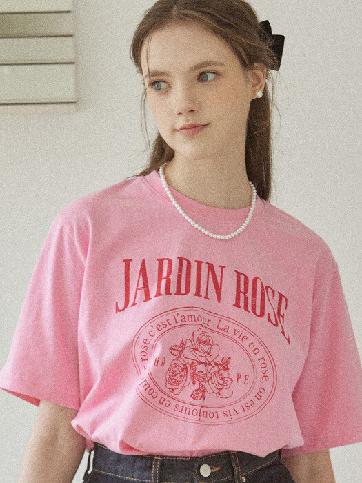 Jardin Rose T-shirt - Pink