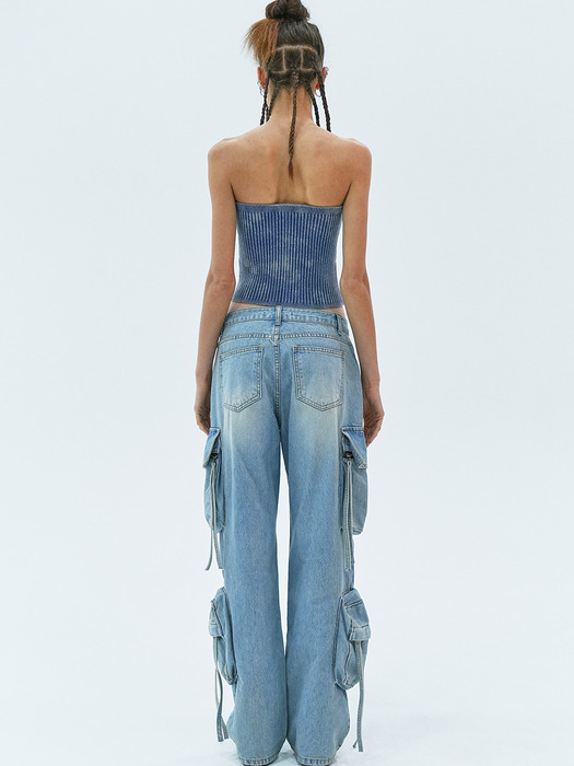 CARGO DENIM PANTS