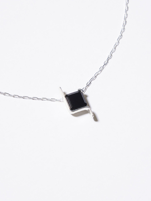 Cube Onyx Necklace