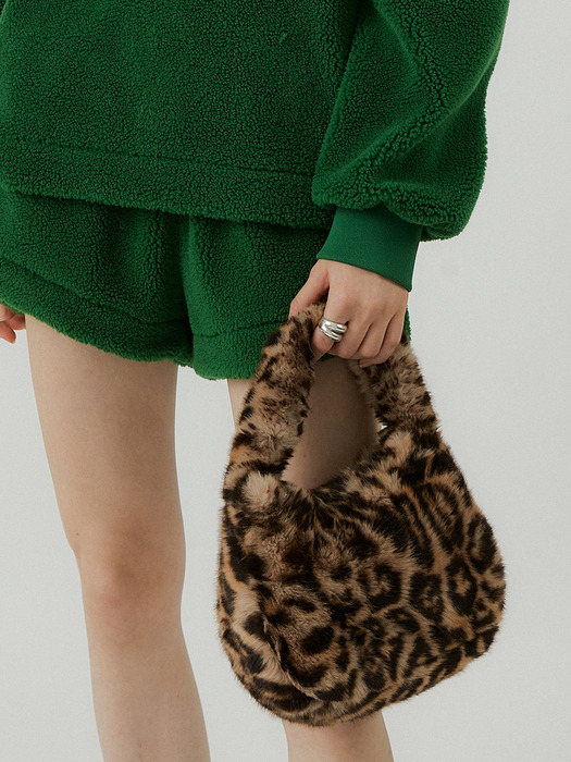 KEETY RABBIT fur mini bag [leopard]