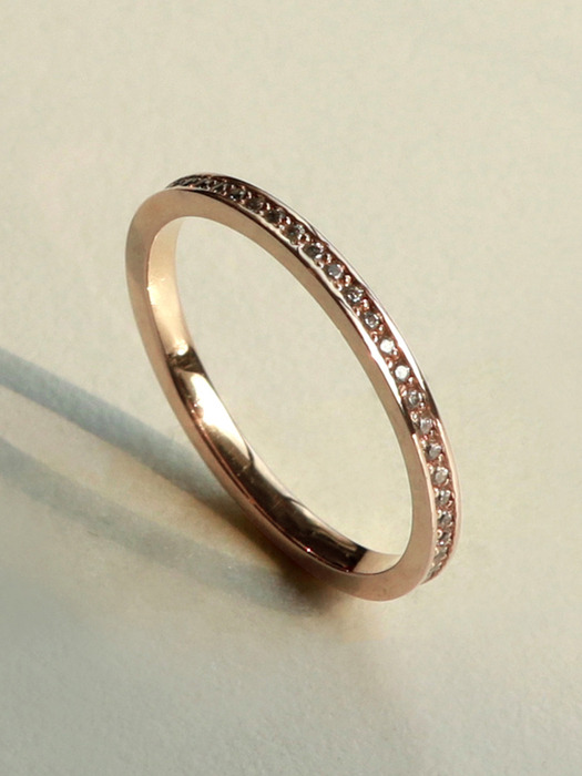 14K Gold Pave Ring _ 2 SIZE