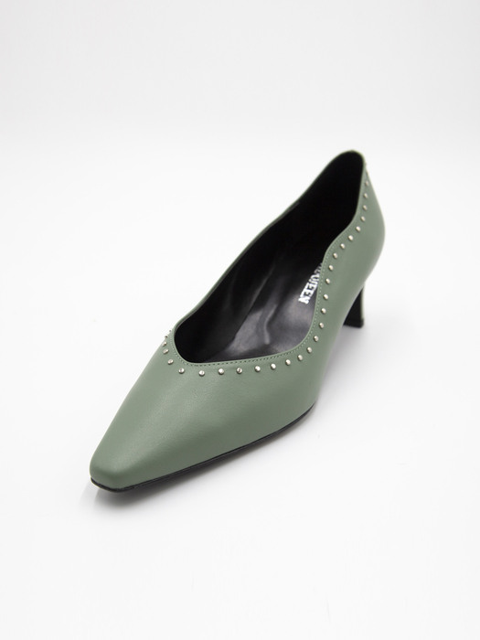 Wave Pointed Stud Pumps_CCPM56_KHAKI