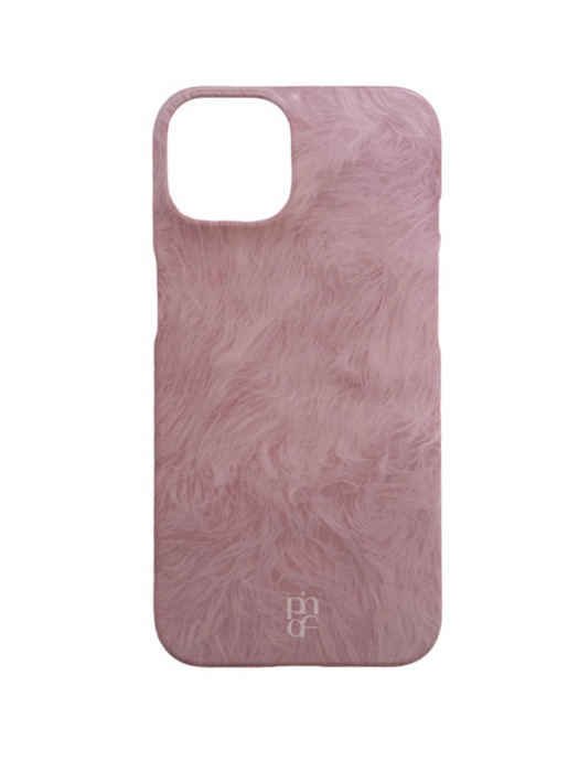 Pink fur hard case