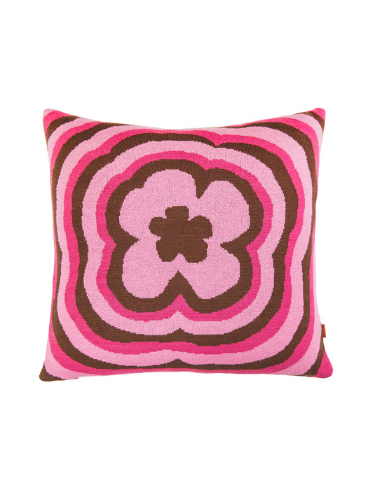 FLOWER CUSHION COVER / PINK