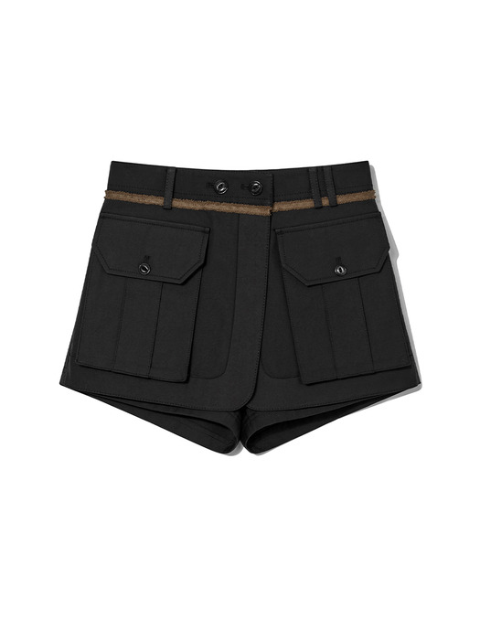JOEL Cargo Wrap Shorts Black