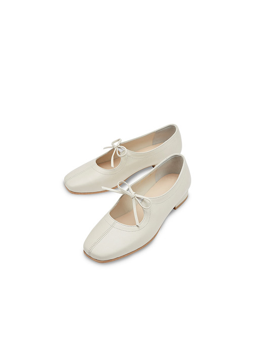 [단독]Venda Flat Shoes Off White
