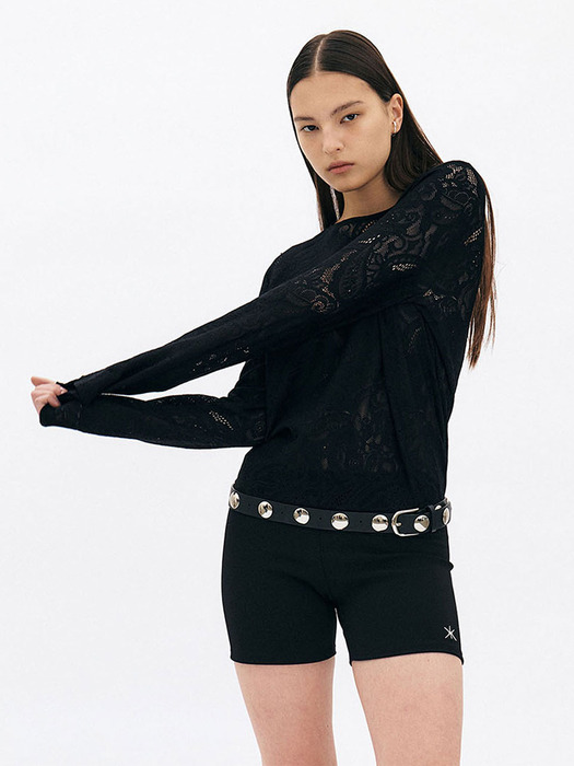 Lace Backless Top (Black)