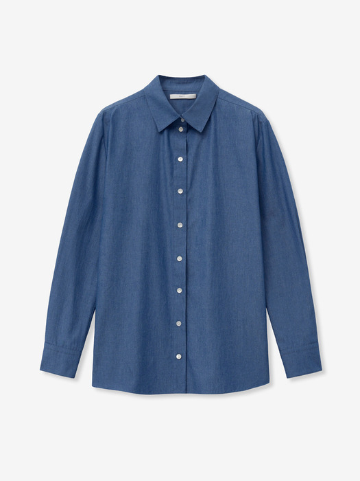 OVER-FIT DENIM SHIRTS_DARK BLUE