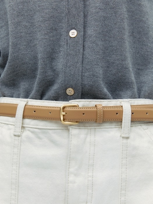 standard leather belt (20mm) - beige