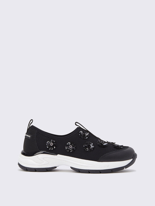 Fleur24 slip on sneakers(black)_DG4DS24024BLK