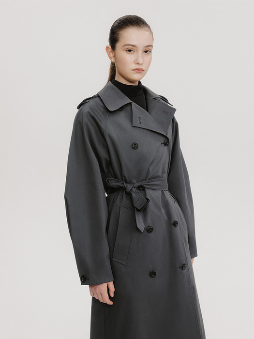 Haflo Trench Coat (Gray)