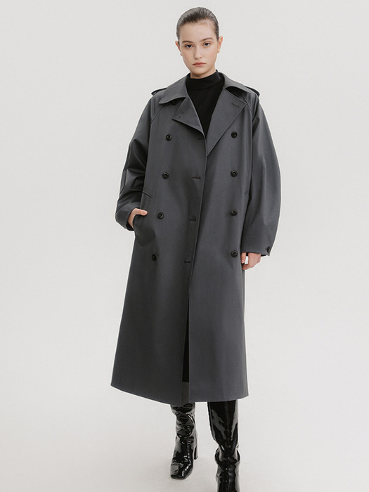 Haflo Trench Coat (Gray)