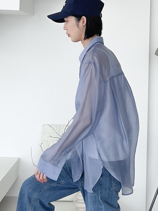 (3차) Loose fit see-through shirt (14colors)