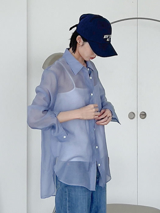 [재입고완료] loose fit see-through shirt (14colors)