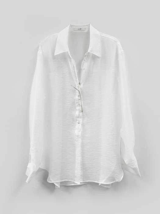 [재입고완료] loose fit see-through shirt (11colors)