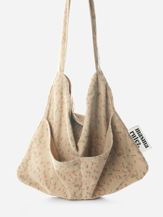 Rabbit eco bag_Cob pink flower