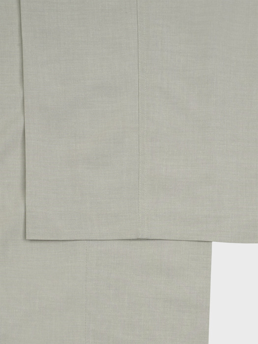 PLEATED LINEN BLEND SLACKS_IVORY