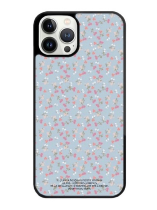 spring blue flower Epoxy Phone Case 아이폰 갤럭시 에폭시 케이스