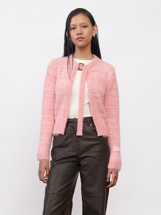 Belted Cardigan Pink